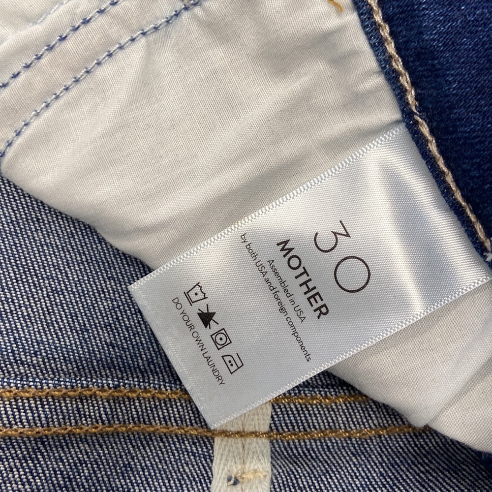 MOTHER Dark Blue Denim Jeans - Picture 6 of 14